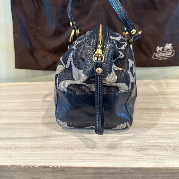 Coach Signature Denim Coach Barrel Bag - Picture 4 of 12